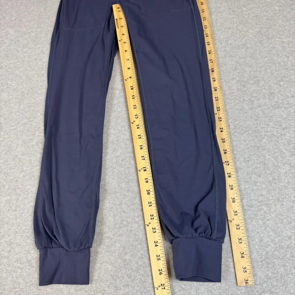 Women's Leggings Jogger Style with 2 Pockets Grey Blue - Small - Picture 4 of 6